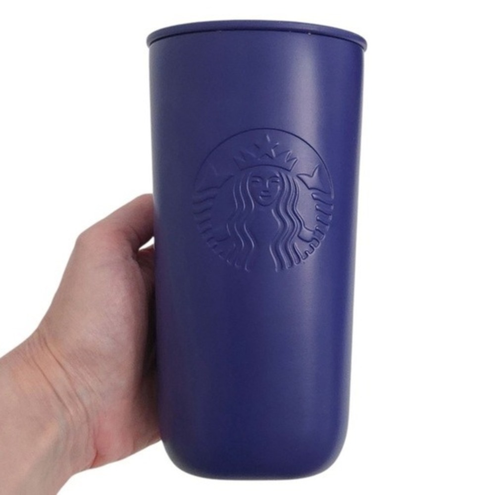 Starbucks Violet Purple‎ Recycled Stainless Steel Metal Coffee Travel Tumbler